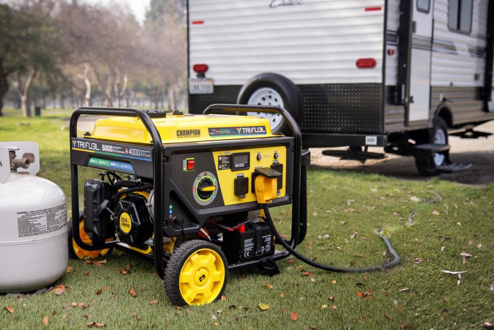 4000 Watt Tri-Fuel Portable Natural Gas Generator with CO Shield & Electric Start 201223