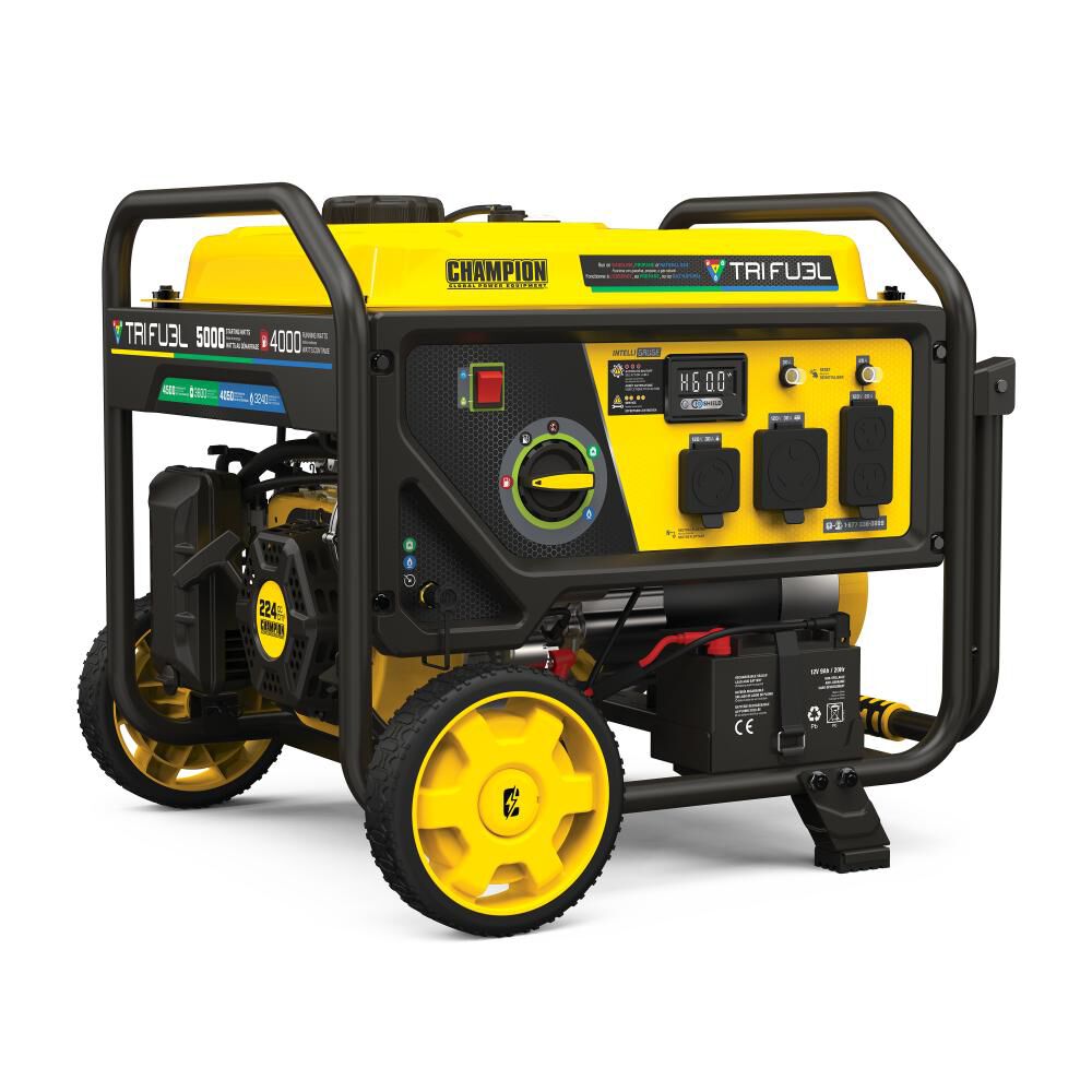 4000 Watt Tri-Fuel Portable Natural Gas Generator with CO Shield & Electric Start 201223