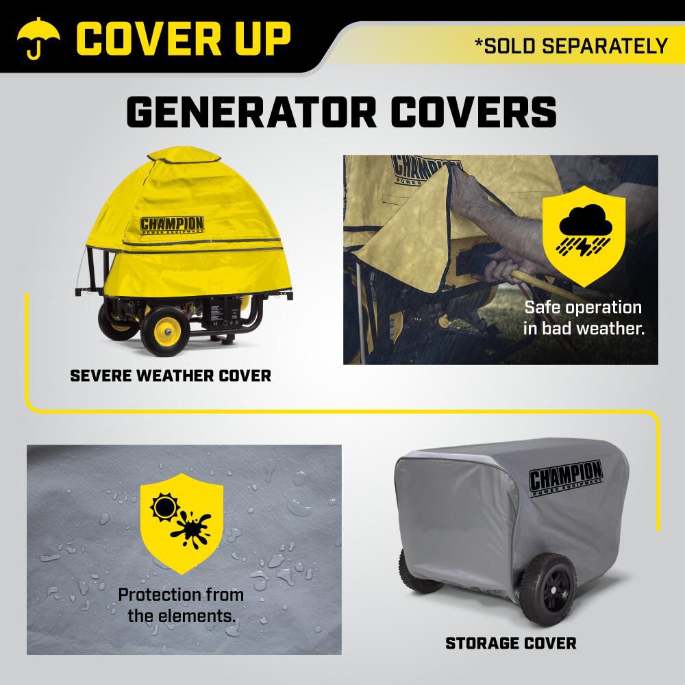 5500-Watt Dual Fuel Portable Generator with Wheel Kit 100231