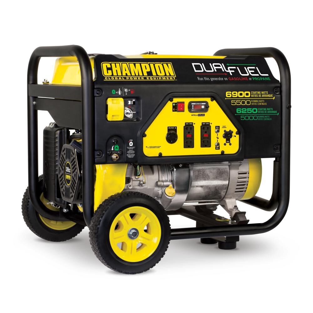 5500-Watt Dual Fuel Portable Generator with Wheel Kit 100231