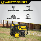 7500 Watt Dual Fuel Portable Generator with Electric Start 100891