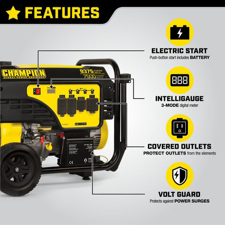 7500 Watt Generator Portable with Electric Start 100813