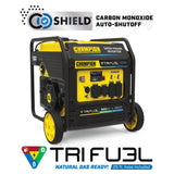 9000 Watt Inverter Generator Tri-Fuel Open Frame with CO Shield 201176