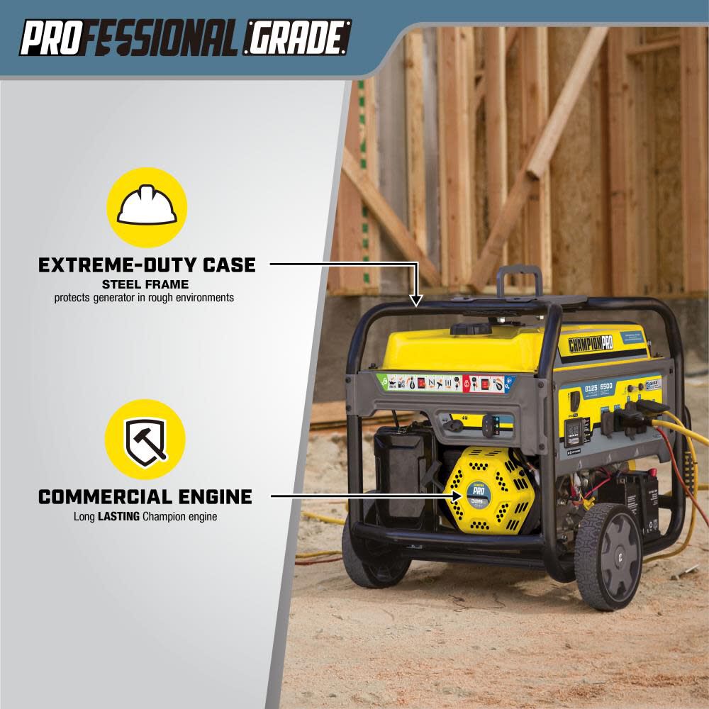 PRO Generator 6500 Watt Professional Grade Portable with CO Shield & Electric Start 100430