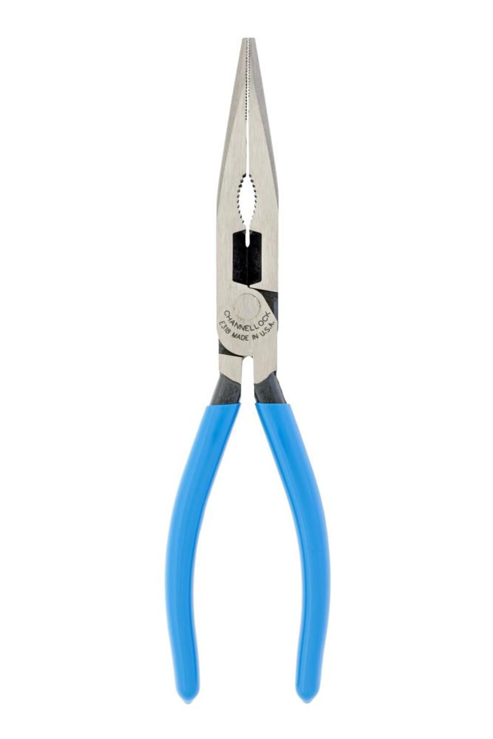 XLT Xtreme High Leverage 8-in Electrical Needle Nose Pliers with Wire Cutter E318