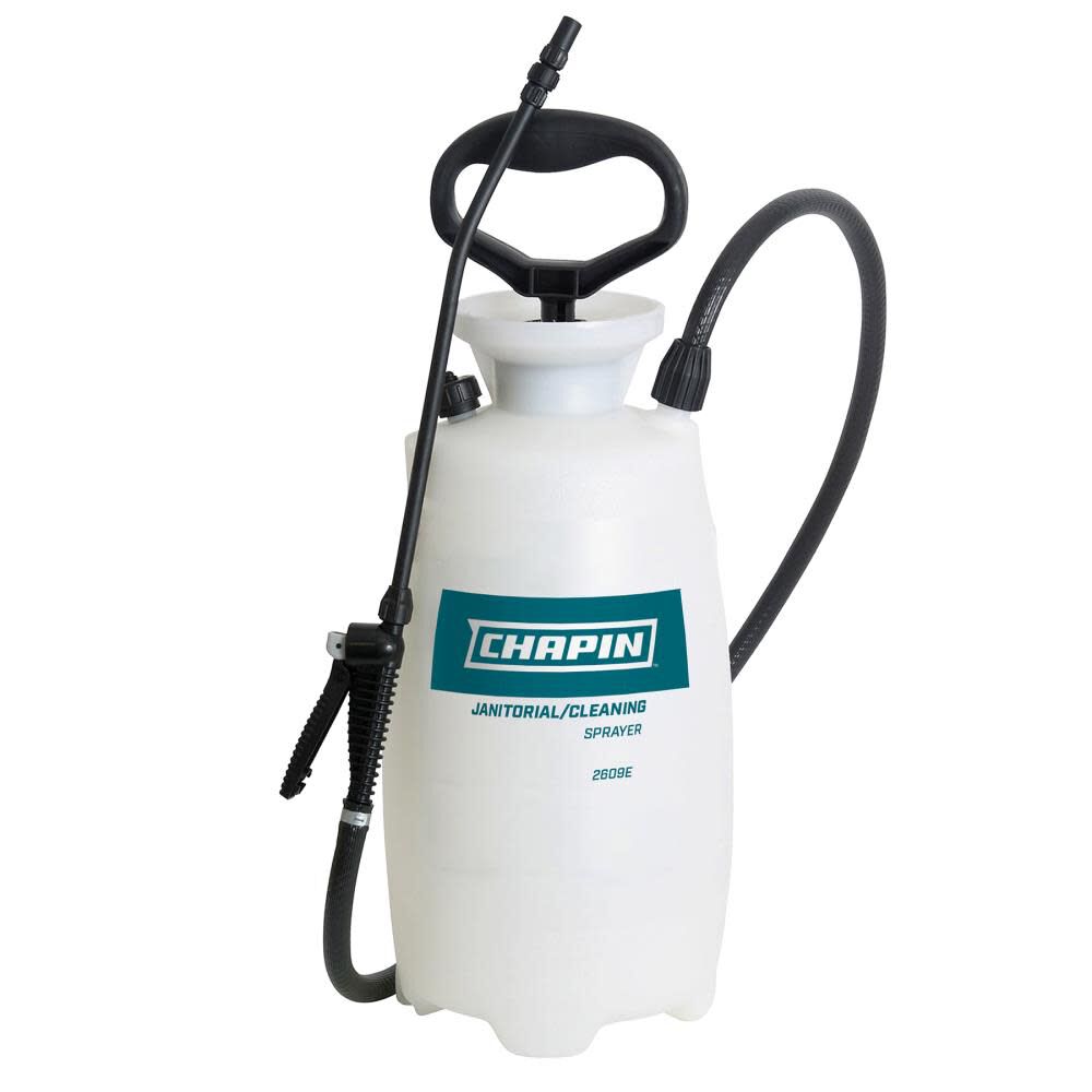 2 Gallon Industrial Janitorial/Sanitation Sprayer with Adjustable Poly Cone Nozzle 2609E