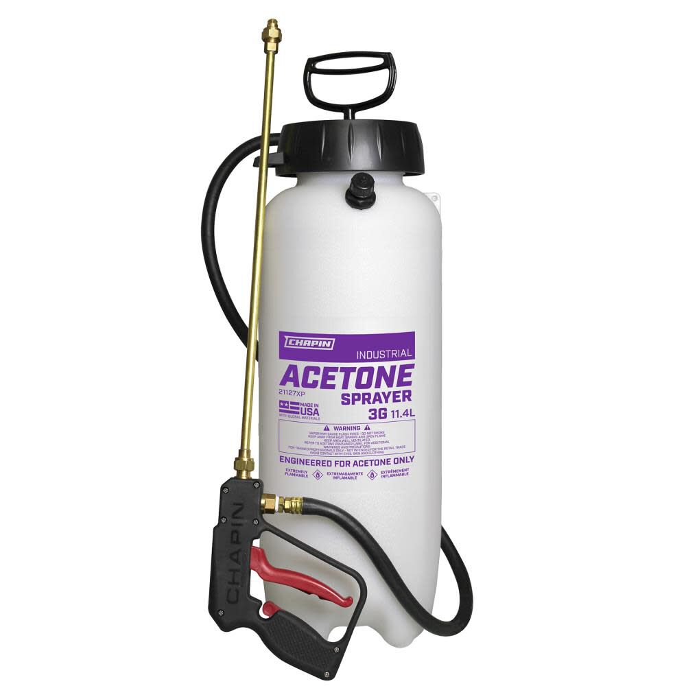 3 Gallon Industrial Concrete Tank Sprayer For Acetone Dye Applications 21127XP