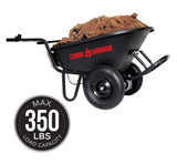 Wheelbarrow Battery Powered with 6 Cu Ft Black Poly Tub 44322