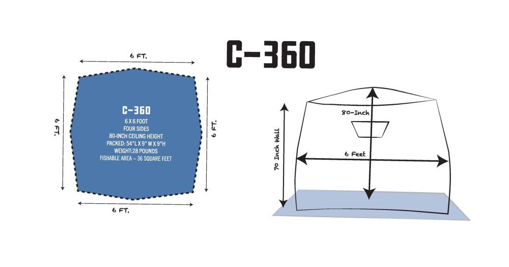 C-360 Hub Shelter Ice House 114474