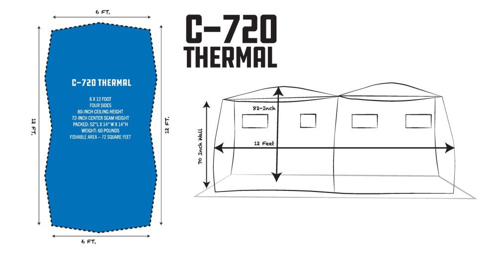 C-720 Thermal Double Hub Ice House 115497