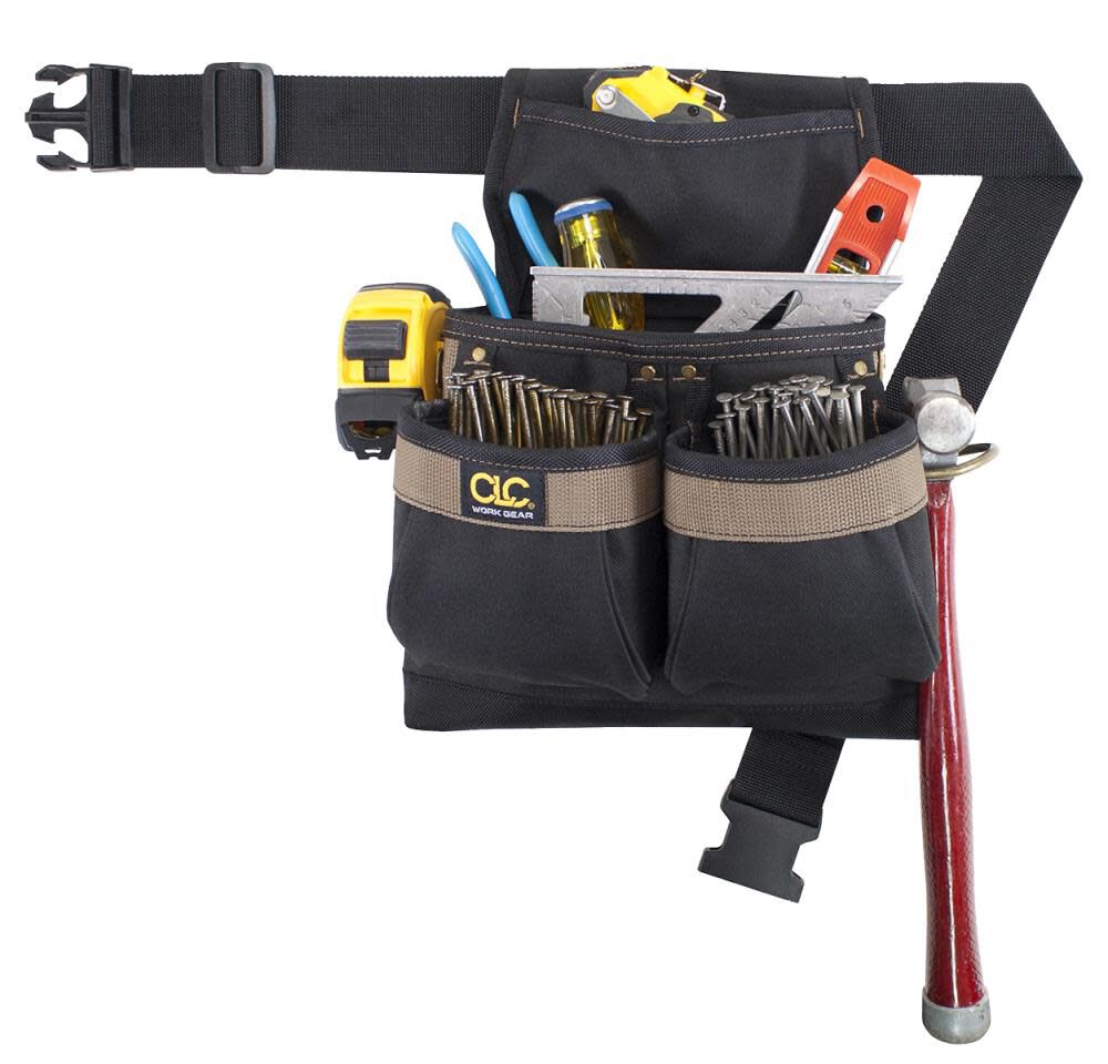 5 Pocket Drywall Bag with Removable Clip PK1836