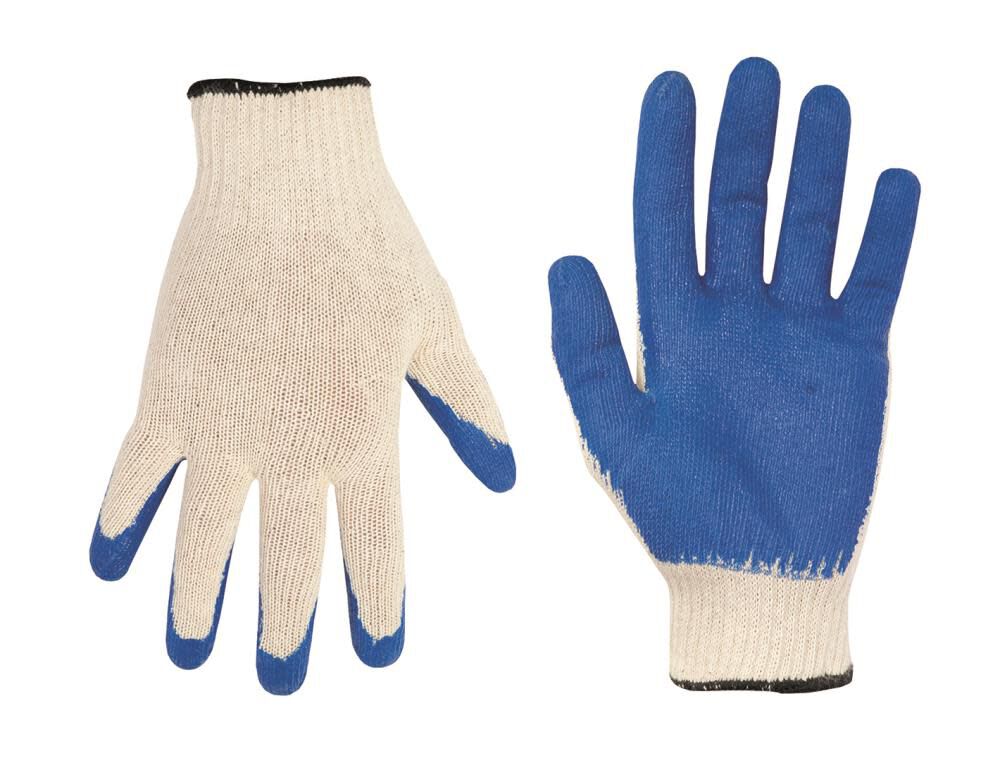 Economy String Knit Latex Dip Work Gloves - XL 2029X