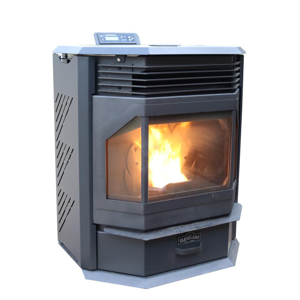 No.210 Bay Front EPA Approved High-Efficiency Pellet Stove with Smart Home Technology Heats 2500 St Ft Area F500210