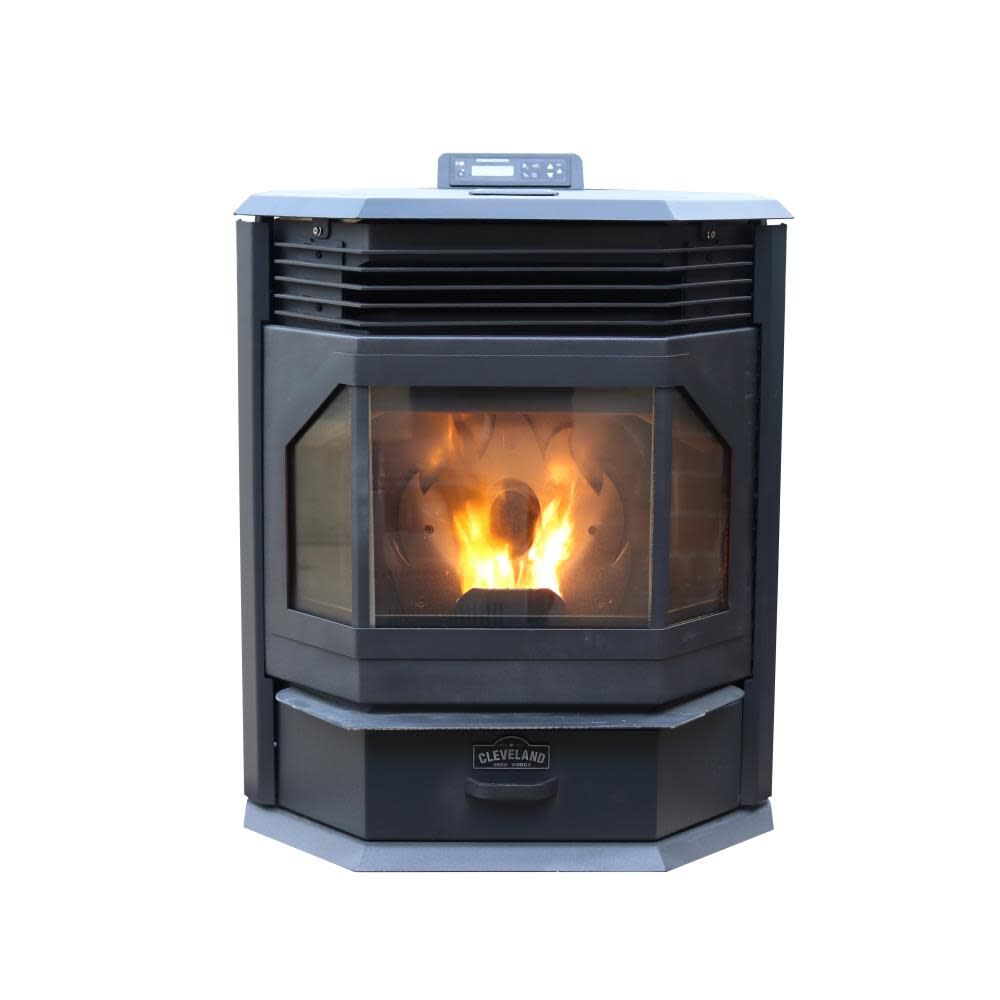 No.210 Bay Front EPA Approved High-Efficiency Pellet Stove with Smart Home Technology Heats 2500 St Ft Area F500210