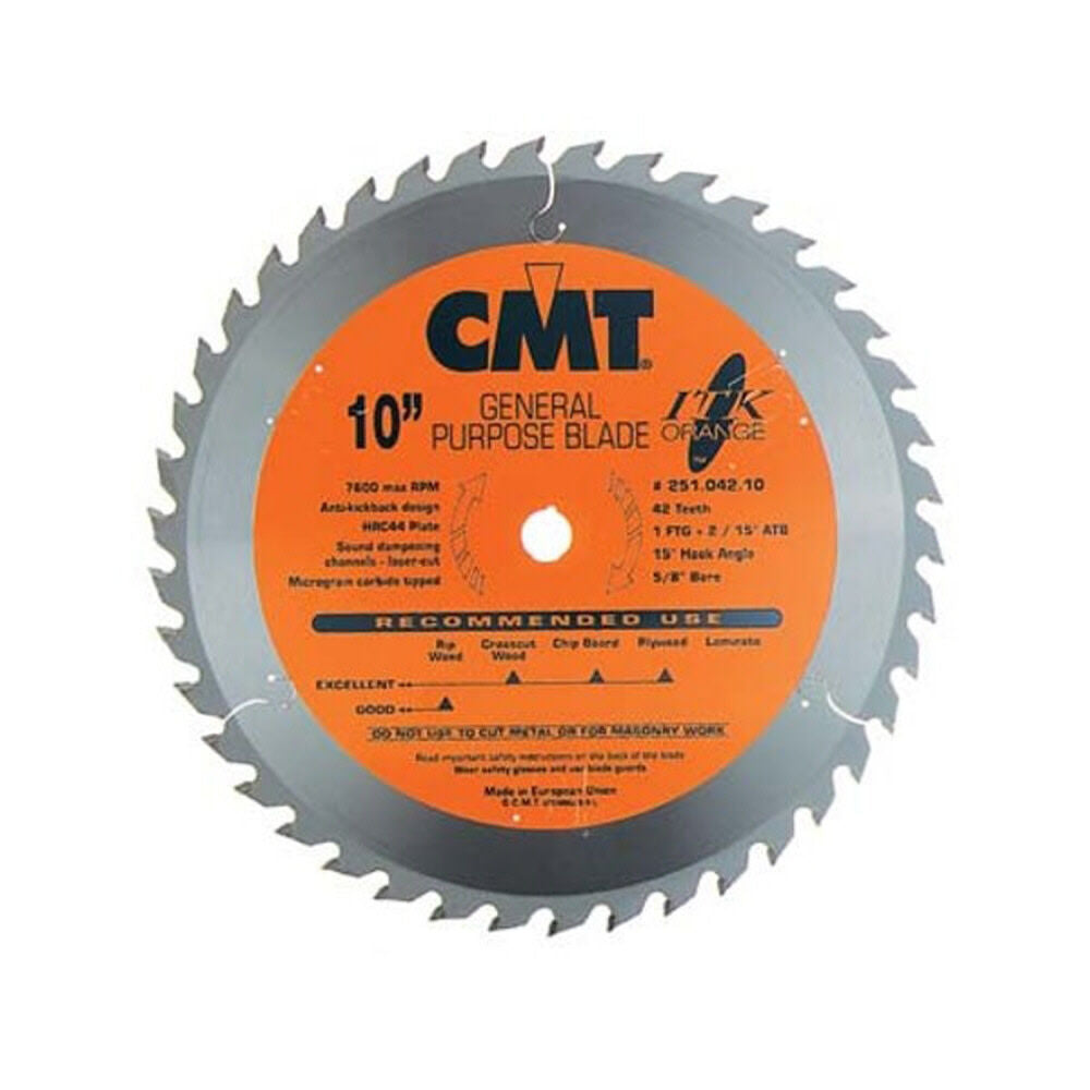 Industrial 10-in 42-Tooth Fine Finish Carbide Miter/Table Saw Blade 251.042.10