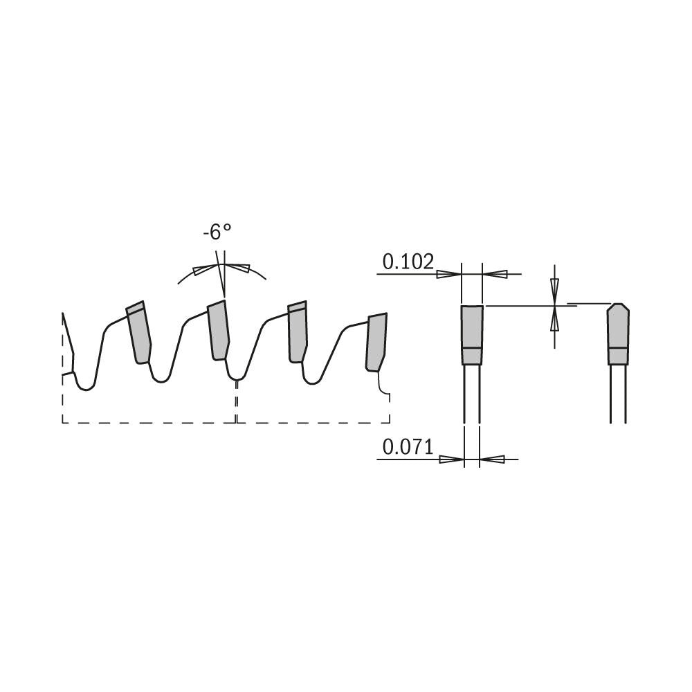 10in 80T Non-Ferrous Circular Saw Blade 254.080.10