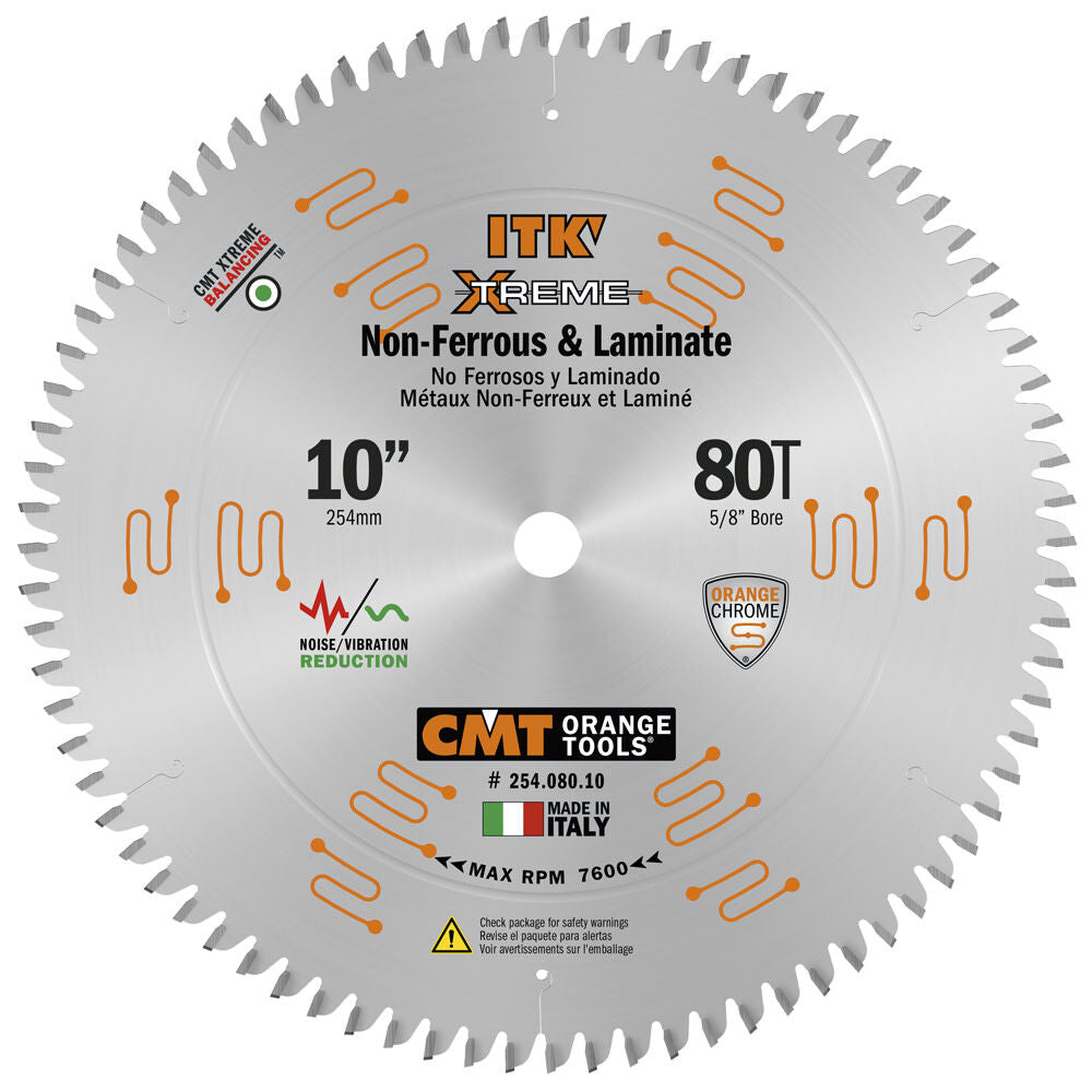 10in 80T Non-Ferrous Circular Saw Blade 254.080.10