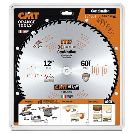 12in 60T Wood Combination Circular Saw Blade 256.060.12