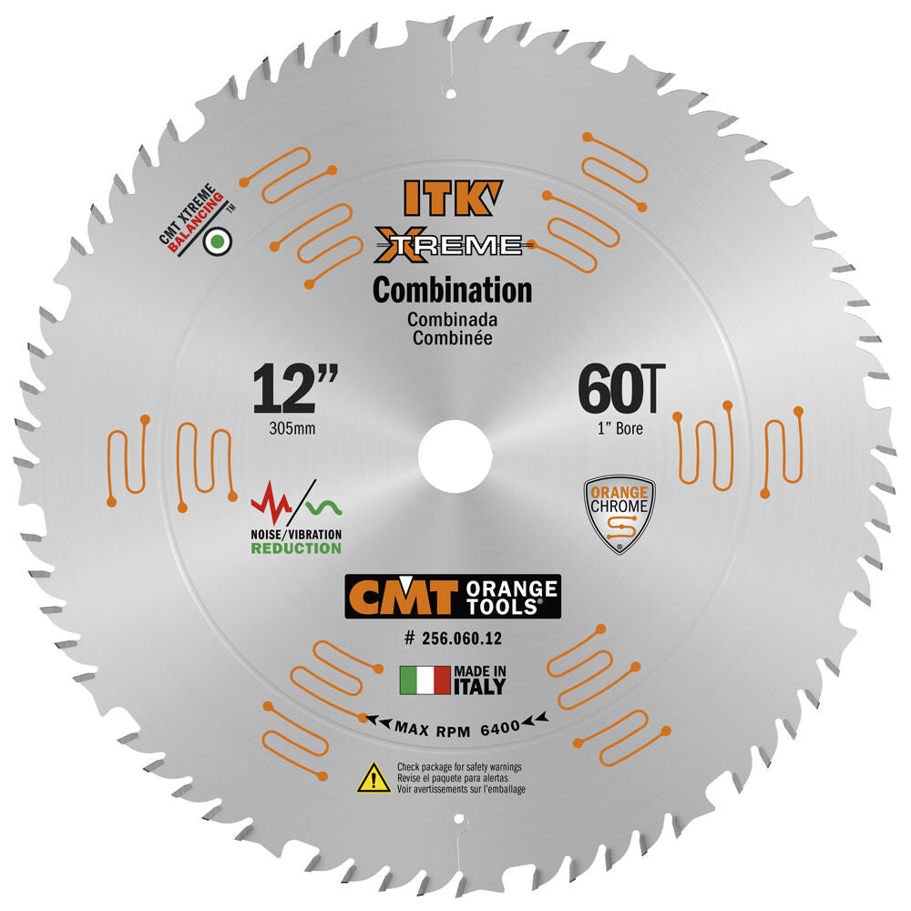 12in 60T Wood Combination Circular Saw Blade 256.060.12