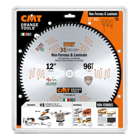 12in 96T Non-Ferrous Circular Saw Blade 254.096.12