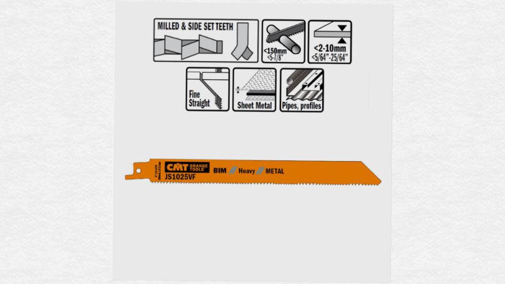 Bi Metal Recip Blade JS1025VF-5