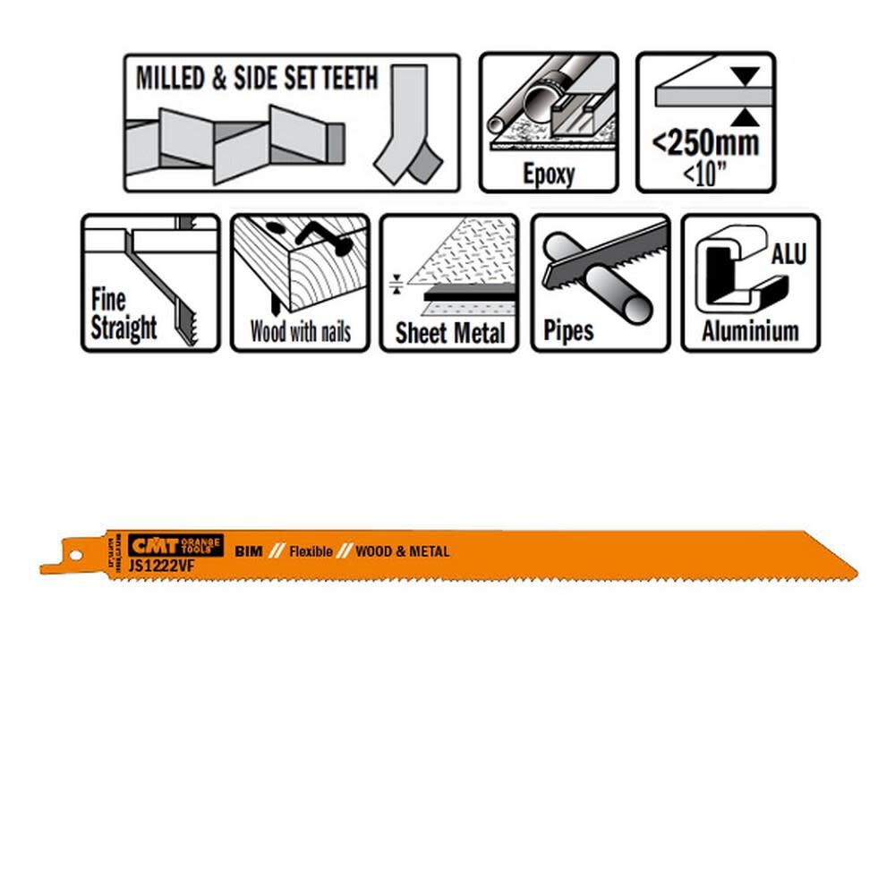 Bi Metal Recip Blade JS1222VF-5