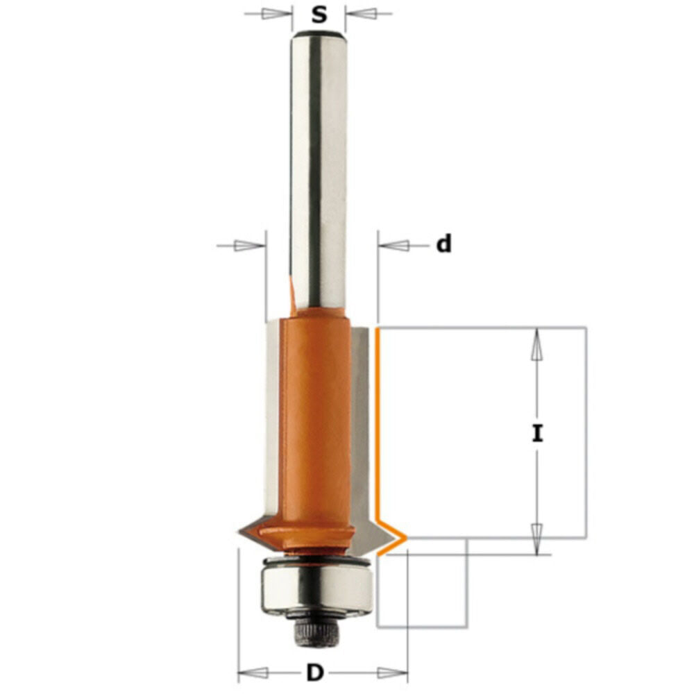 Flush & V-Groove Bit 853.001.11