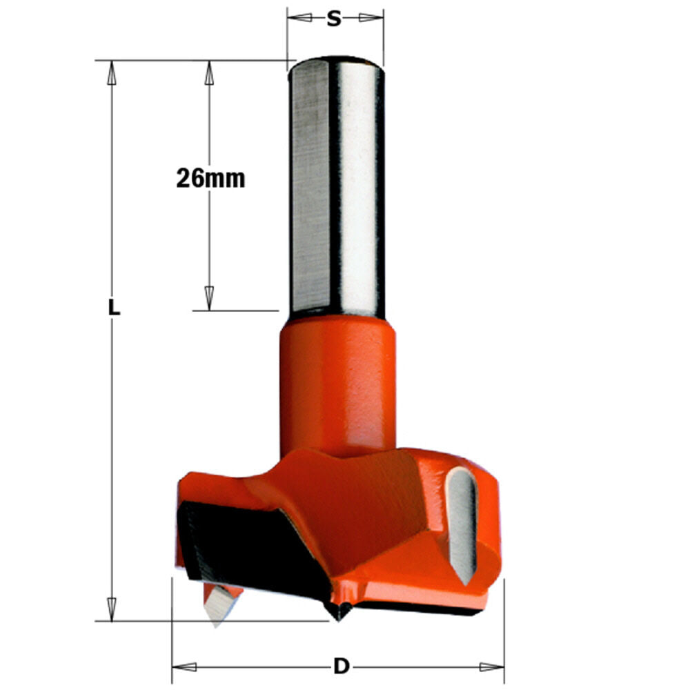 Hinge Boring Bit 35 mm x 57.5 mm RH 317.350.11