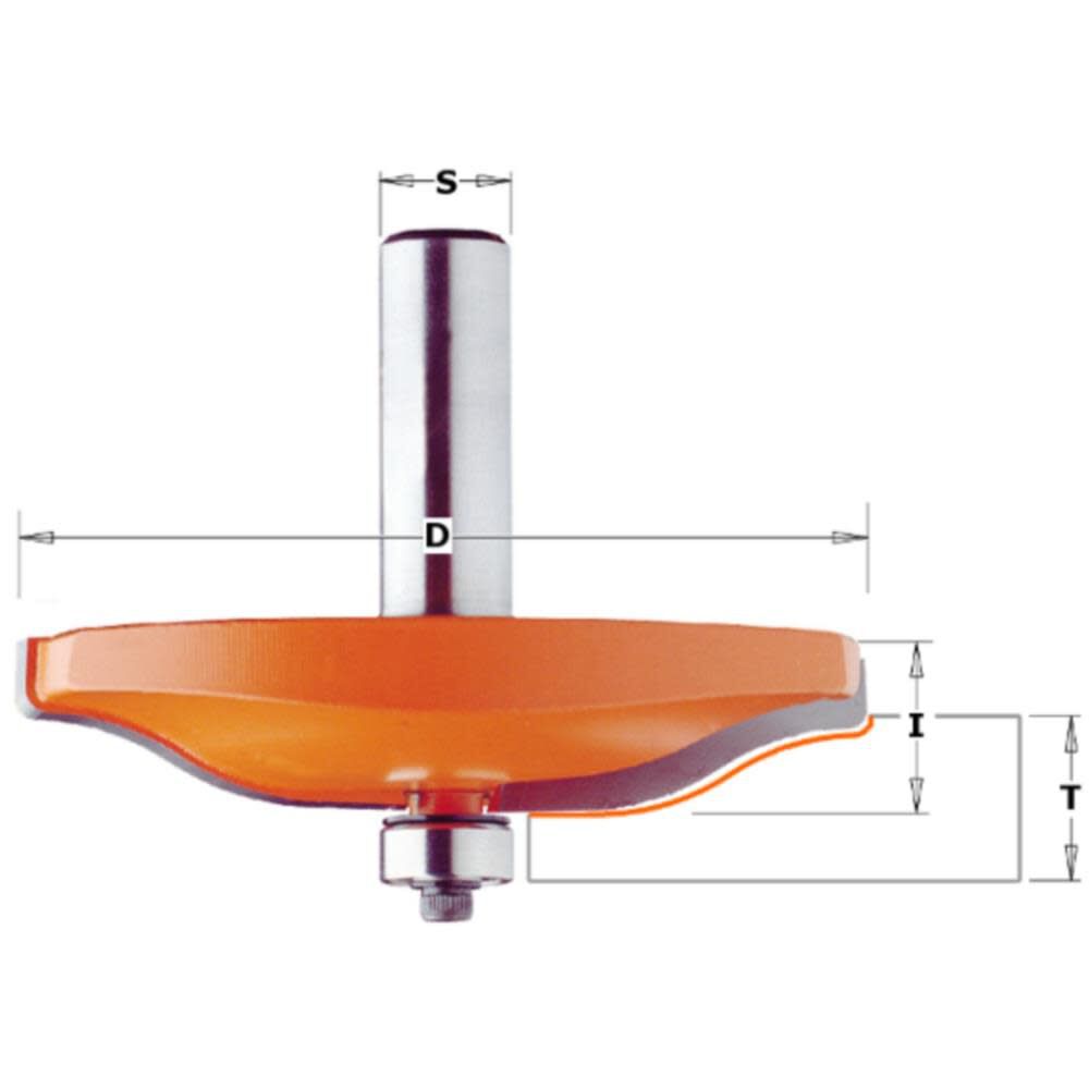 Horizontal Raised Panel Bit 3-1/2 In. Diameter 1/2-Shank 890.505.11