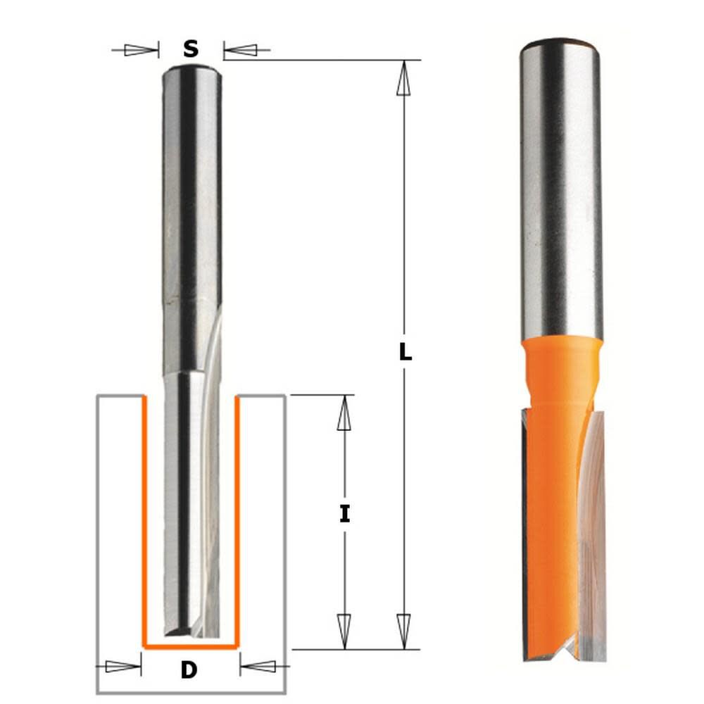 Straight Bit 1/2 In. Shank 1/2 In. Diameter 812.629.11