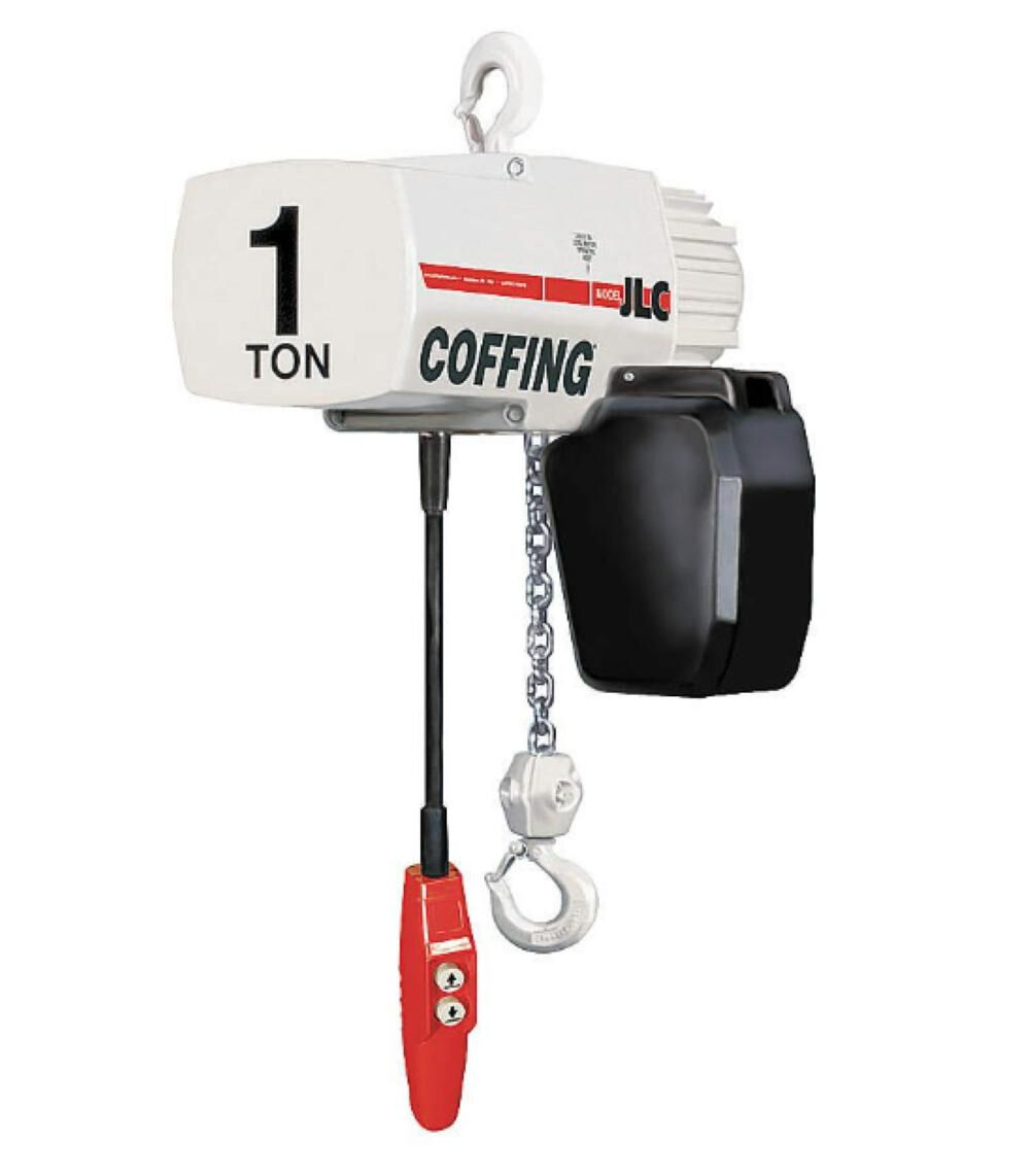 JLC Series Electric Chain Hoist 2000 lb Capacity 15' Lift 08244W