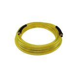 25ft Flexeel Hose, Reusable Strain Relief Fittings, 1/4in MPT, Yellow PFE40254TY