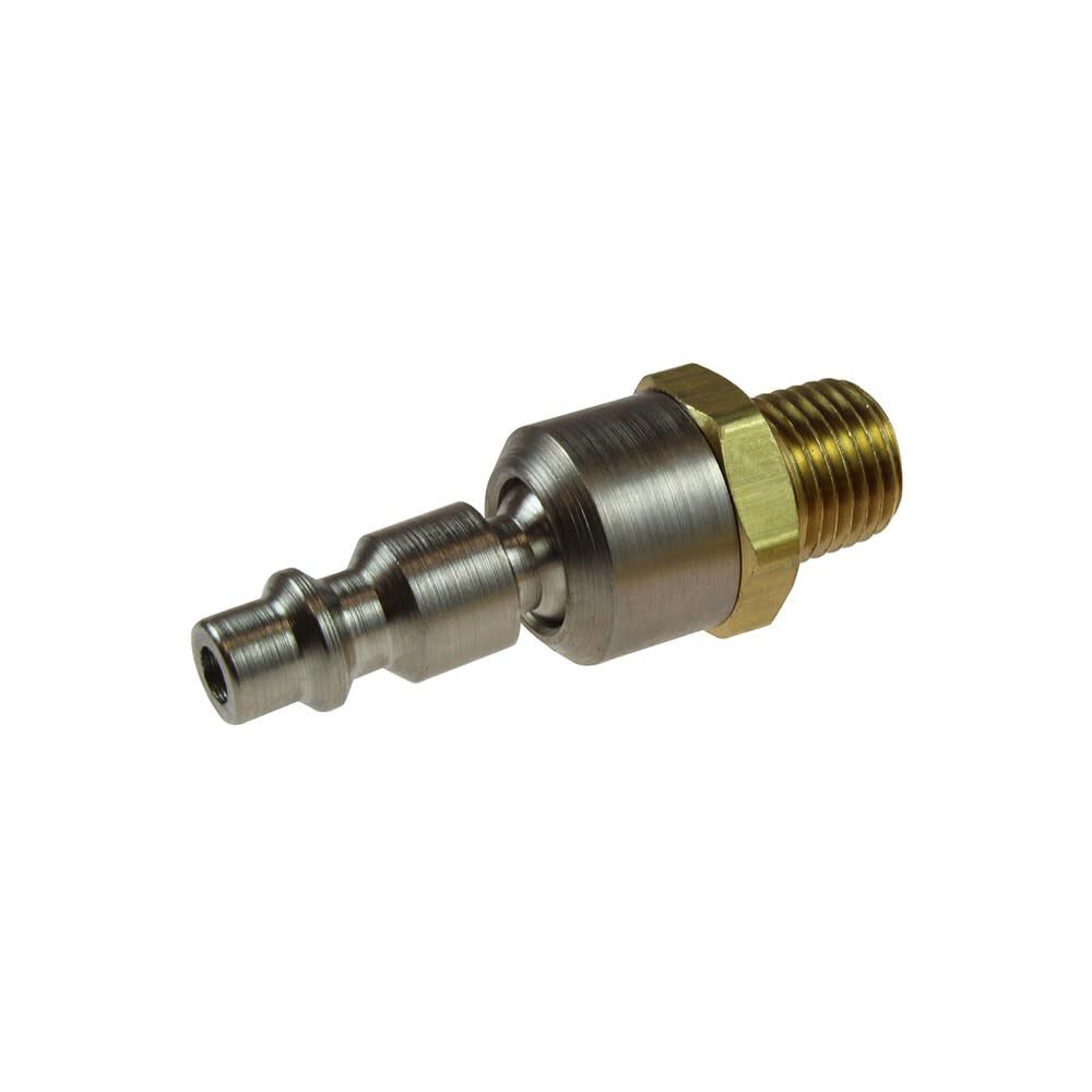 Brass/Steel Industrial Ball Swivel Connector, 1/4in MPT 15-04BS-DL