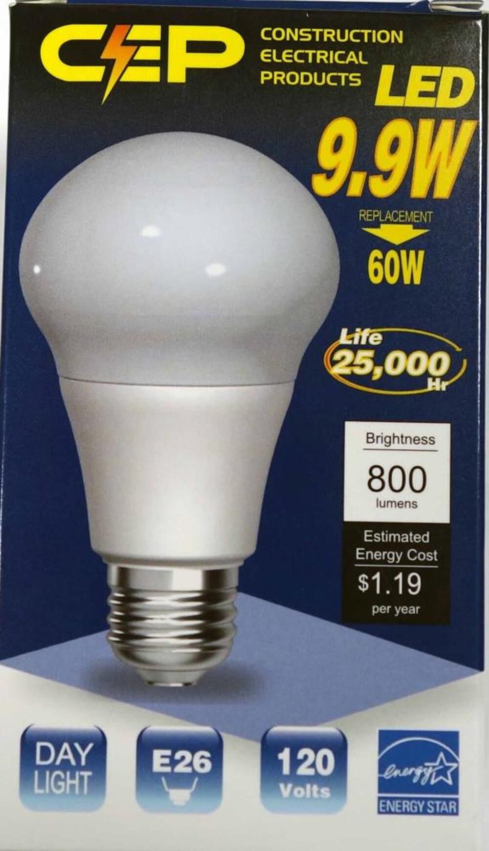 10W 800 Lumen E26 Impact Resistant Bulb 10WLED