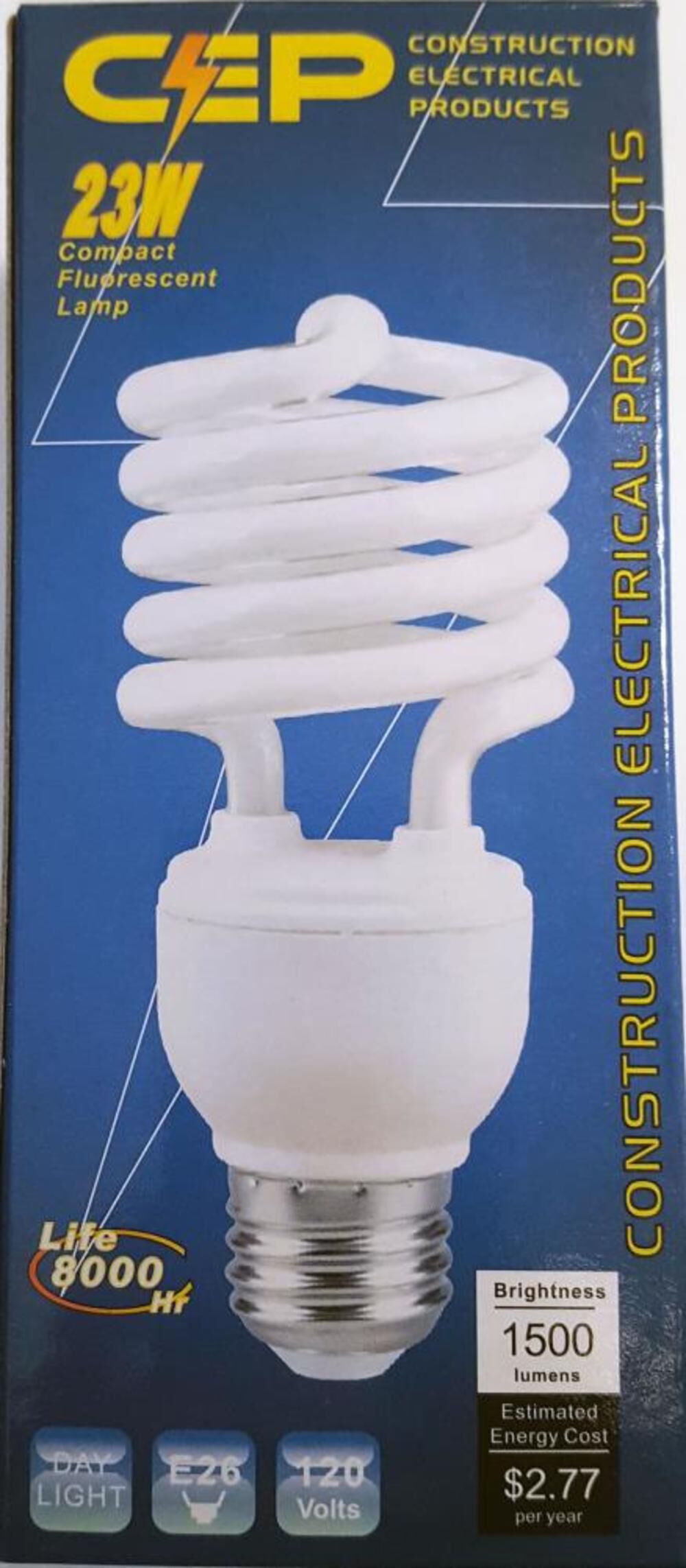 Electrical Products 10W 800 Lumen E26 Impact Resistant Bulb 23WCFL