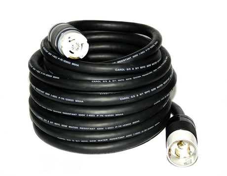 Electrical Products 50' Rubber Temporary Power Cord 6450M