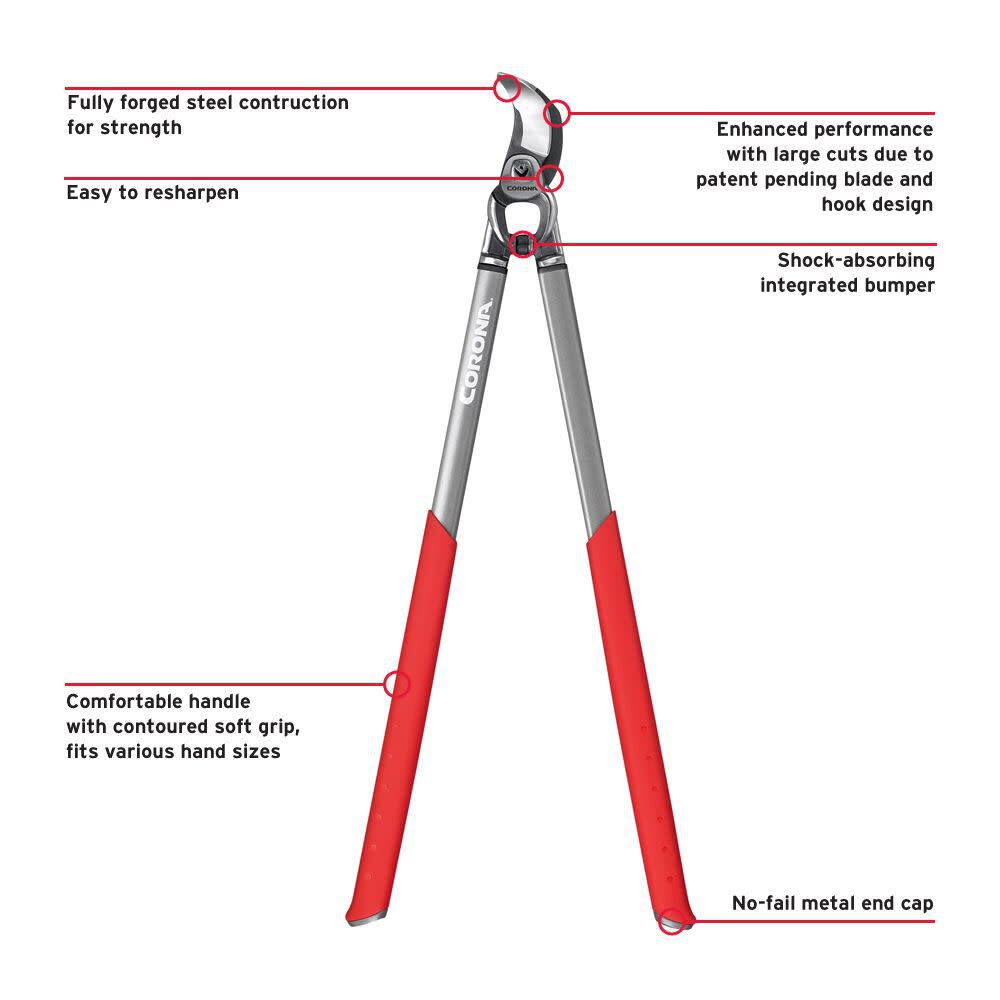 Bypass Loppers with Handle 2in DualCUT MaxForged Steel SL 7180