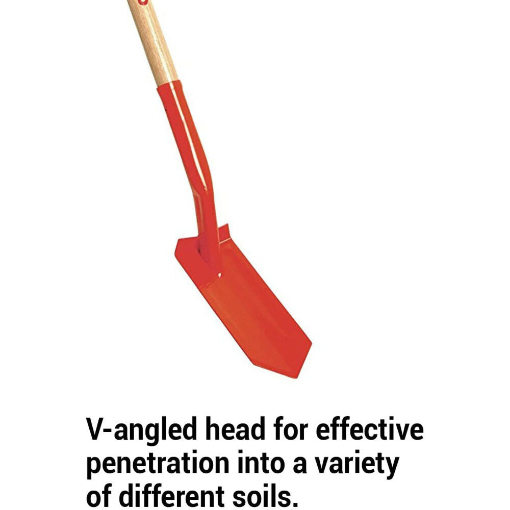 Trench Shovel 4in Steel V-Shaped General Purpose SS 64104