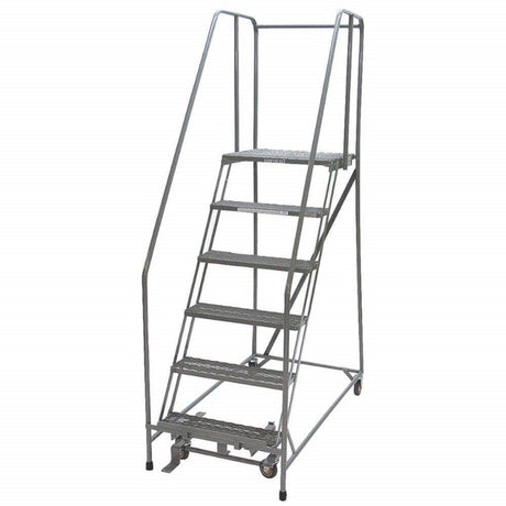 Series 1000 6 Step X 26in W A3 Tread Step Ladder w/handrails 1006R2630A3