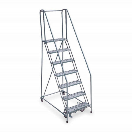 Series 1000 7 Step X 26in W A3 Tread Step Ladder w/handrails 1007R2630A3