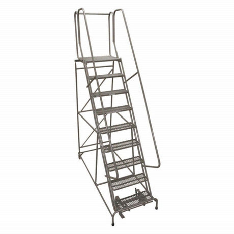 Series 1000 9 Step X 26in W A6 Tread Step Ladder w/handrails 1009R2632A6