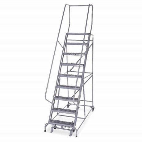 Series 1000 9 Step X 32in W A6 Tread Step Ladder with handrails 1009R3232A6