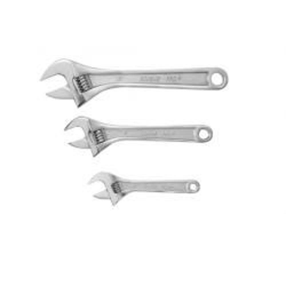 3-Pc. Adjustable Set - Chrome 6 In. 8 In. 10 In. E9AC3