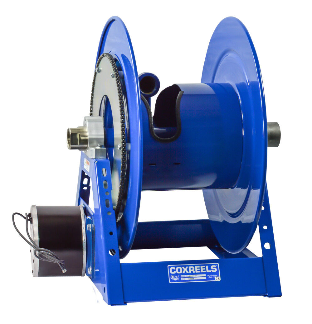 12V DC 1/3HP Motorized Hose Reel 1-1/2in x 100' No Hose 1185-2024-E