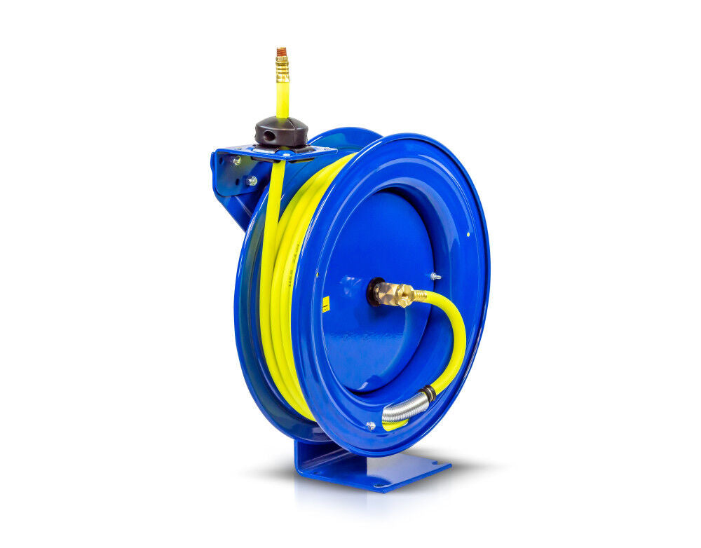 EZ P Series 1/2in x 50' Spring Driven Hose Reel High Visibility EZ-P-LP-450-HV