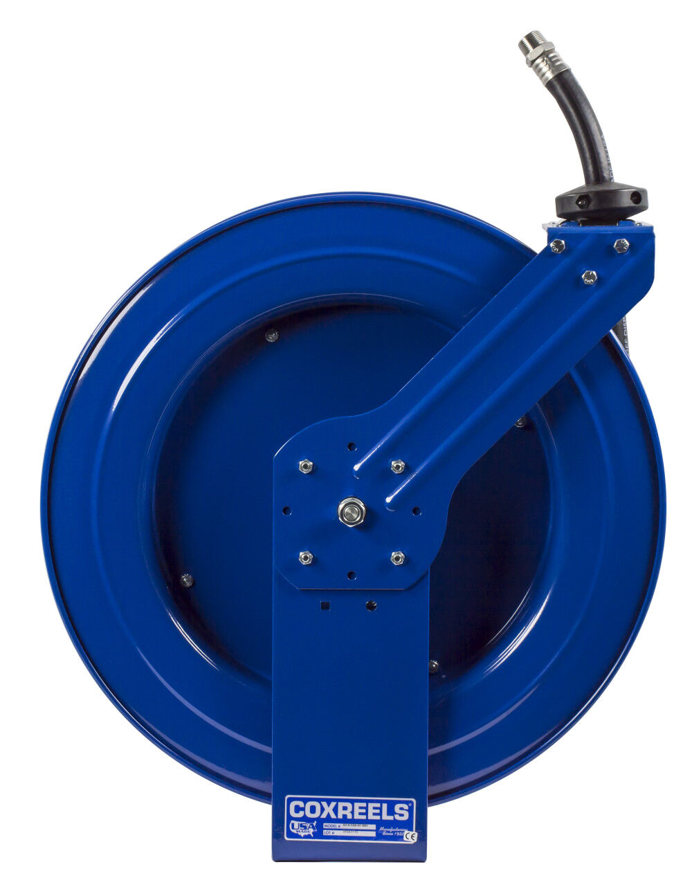 Hose Reel DEF Heavy Duty Spring Rewind 3/4in ID 25' DEF Hose Low Pressure 300 PSI SH-N-525-DF-BBX