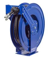 Hose Reel Dual Hydraulic Hose Spring Rewind for Hydraulic Oil 1/2in ID 50' Hose 2500 PSI TDMP-N-450