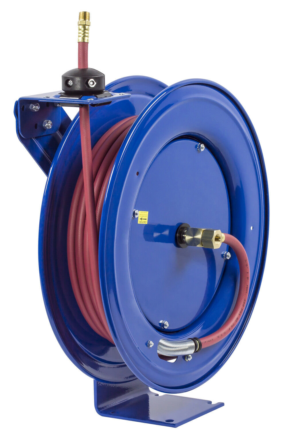 Hose Reel Low Pressure Spring Rewind with Super Hub 1/2in ID 100' 300 PSI SH-N-4100