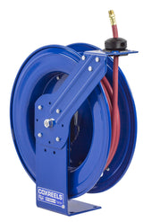 Hose Reel Low Pressure Spring Rewind with Super Hub 1/2in ID 100' 300 PSI SH-N-4100