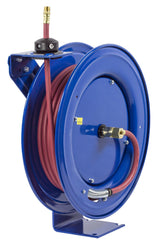 Hose Reel Low Pressure Spring Rewind with Super Hub 3/8in ID 100' 300 PSI SH-N-3100